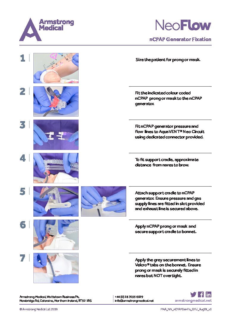 AM NeoFlow nCPAP Generator Fixation GFU 2pp A4 PMA AMcCPAPGenFix v2 UK 310818 16522 pdf Eakin Healthcare