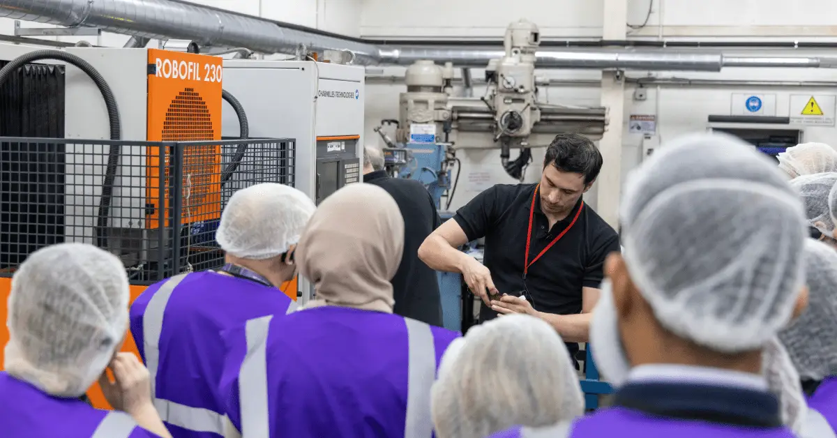 Toolroom manager showcasing how an Armstrong Medical product is made