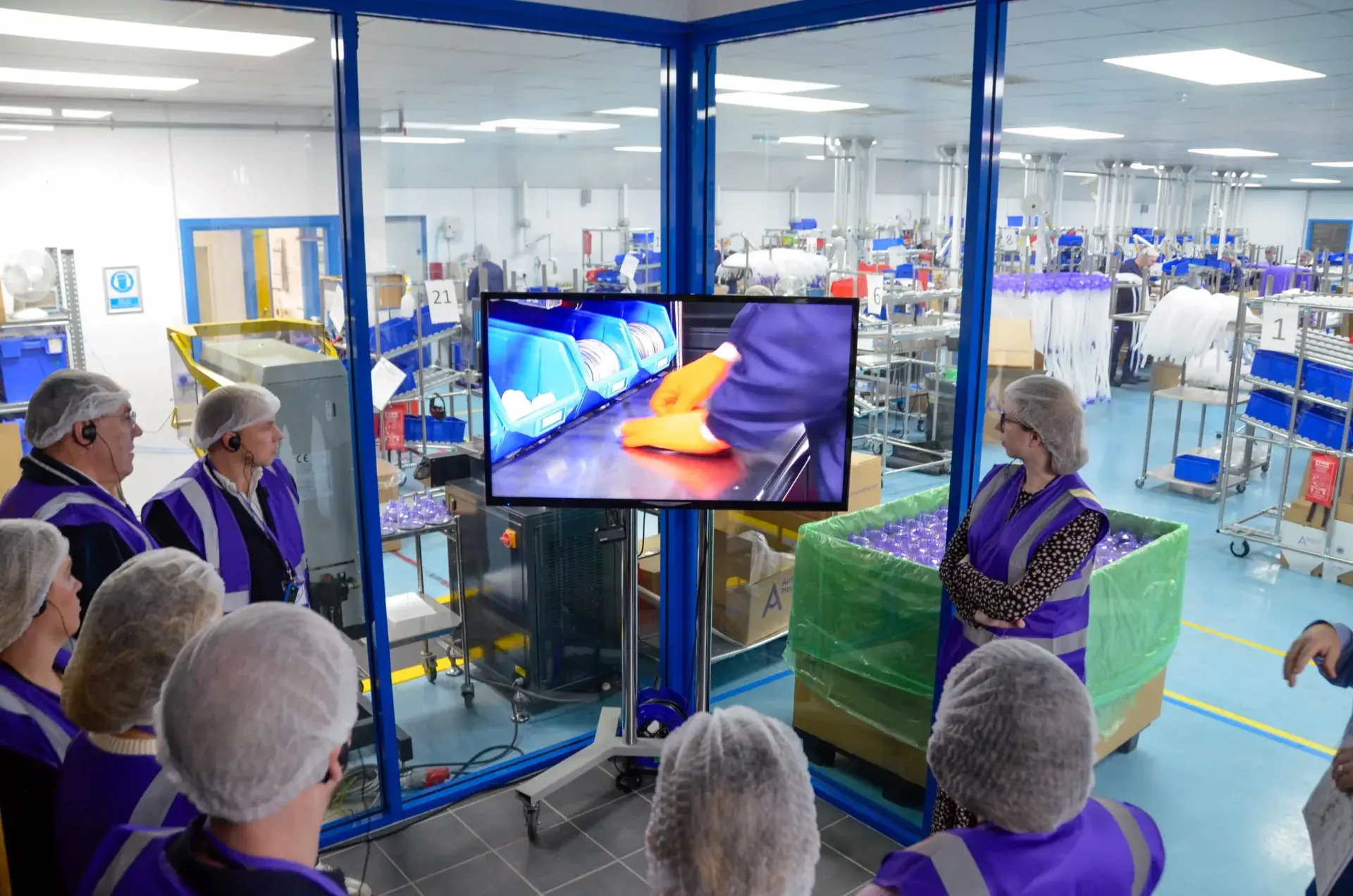A group of neonatal nurses doing a tour in Armstrong Medical ICU