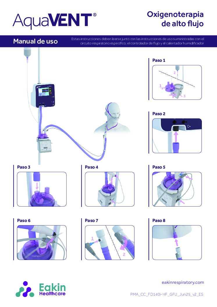 ES High Flow Oxygen Therapy User Guide V2 pdf Eakin Healthcare