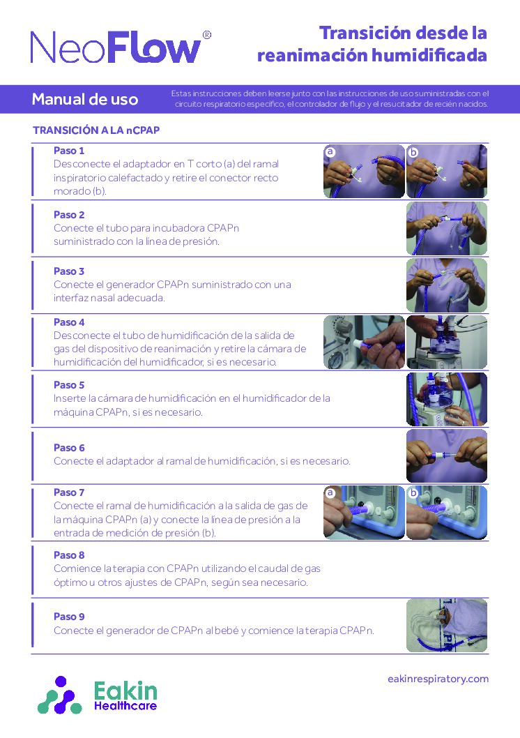 ES Transition Humidified Resuscitation V2 User Guide pdf Eakin Healthcare