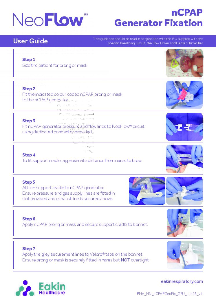 nCPAP Generator Fixation User Guide V4 pdf Eakin Healthcare