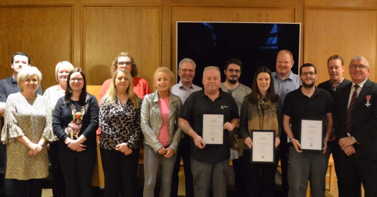 Long service award winners at Armstrong Medical Long service award winners at Armstrong Medical